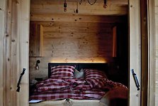 Schlafzimmer im Romantik-Chalet im Bayerischen Wald